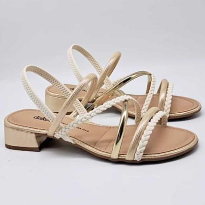 Sandália Feminina Dakota Salto Baixo Estilo Conforto Y9342