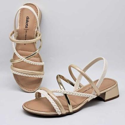 Sandália Feminina Dakota Salto Baixo Estilo Conforto Y9342