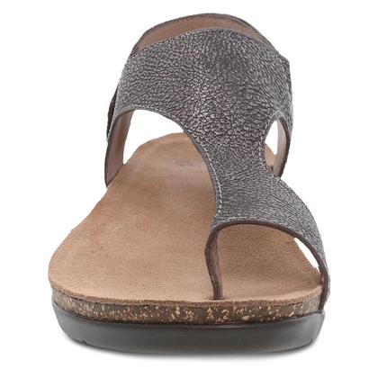 Imagem de Sandália feminina Dansko Reece Pewter Metallic Memory Foam 5,5-6M