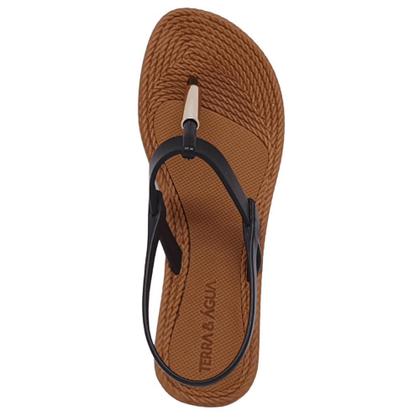 Imagem de Sandalia Feminina Flat Leve Confortavel Faciste Terra & Agua