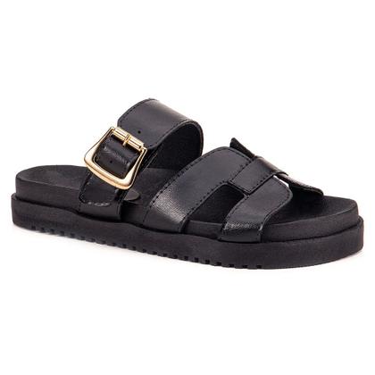 Imagem de Sandália Feminina Luxo Cléo Plataforma Chinelo Confortável Da Moda