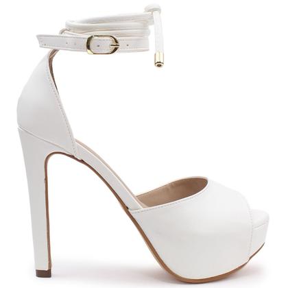 Imagem de Sandália Feminina Meia Pata Salto Alto Fino P31