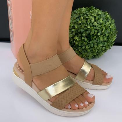 Imagem de Sandália Feminina Modare Anabela Elástica Ortopédica Esporão 7151.119.26385