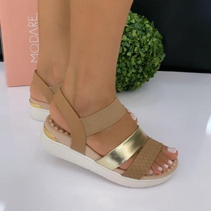 Imagem de Sandália Feminina Modare Anabela Elástica Ortopédica Esporão 7151.119.26385