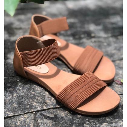 Imagem de Sandália Feminina Ortopédica Elástico Calce Fácil Super Confortável  