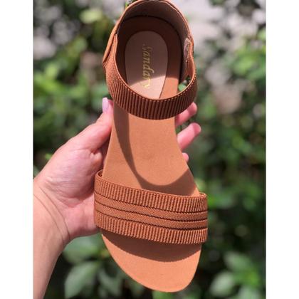 Imagem de Sandália Feminina Ortopédica Elástico Calce Fácil Super Confortável  