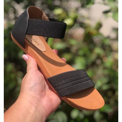 Imagem de Sandália Feminina Ortopédica Elástico Calce Fácil Super Confortável  
