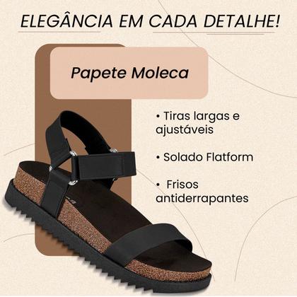 Imagem de Sandalia Feminina Papete Rasteira Moleca Original
