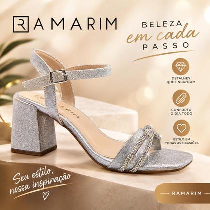 Imagem de Sandalia feminina ramarim 2534202 salto bloco lançamento