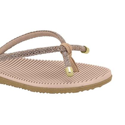 Imagem de Sandália Feminina Rasteira Beira Rio com Strass