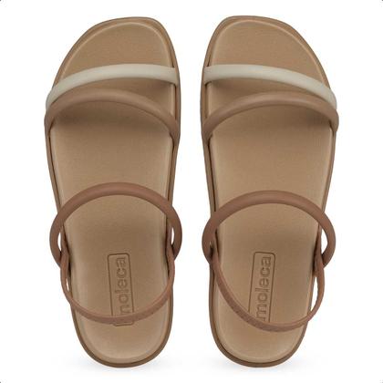 Imagem de Sandalia Feminina Rasteira Elastico Slide leve macia Moleca 5502.101