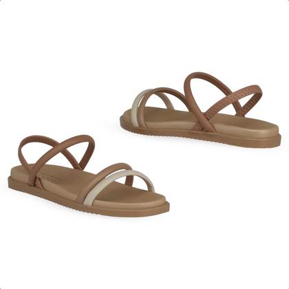 Imagem de Sandalia Feminina Rasteira Elastico Slide leve macia Moleca 5502.101