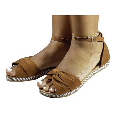 Imagem de Sandália Feminina Rasteirinha Cruzadinha Com Fivela