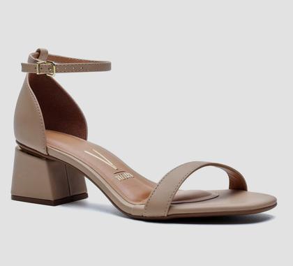 Imagem de Sandália Feminina Salto Baixo Grosso Vizzano Ajustável Leve Calcanhar Fechado