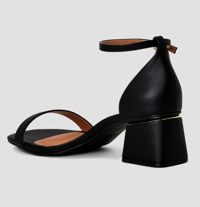 Imagem de Sandália Feminina Salto Baixo Grosso Vizzano Ajustável Leve Calcanhar Fechado