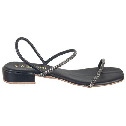 Imagem de Sandalia Feminina Salto Baixo Preta Outras Cores Envio Agil