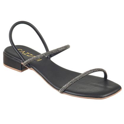 Imagem de Sandalia Feminina Salto Baixo Preta Outras Cores Envio Agil