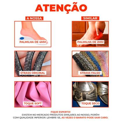 Imagem de Sandalia Feminina Salto Baixo Preta Outras Cores Envio Agil