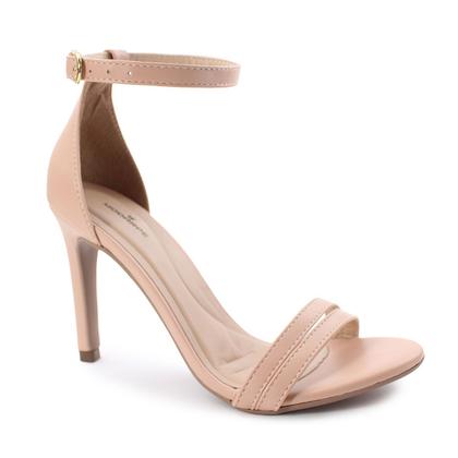 Imagem de Sandália Feminina Salto Fino Alto Tiras Delicado P95