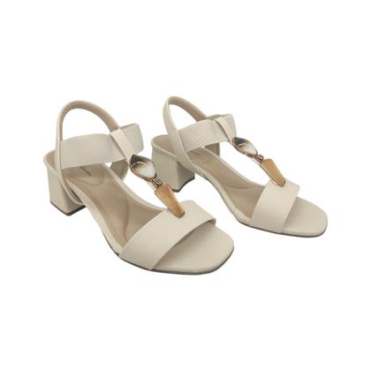 Imagem de Sandália Feminina Salto Médio Com Elástico Calce Fácil Modare 7172113