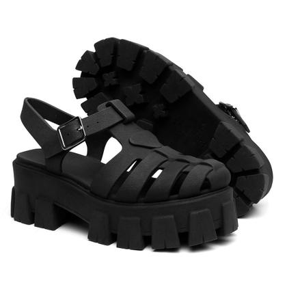 Imagem de Sandália Feminina Tratorada Confortável Fisherman Aranha