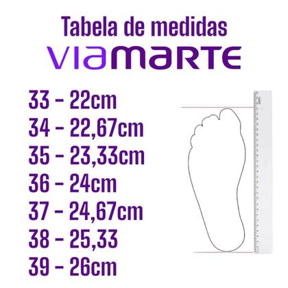 Imagem de Sandália Feminina Via Marte Salto Bloco Detalhes com Pedras