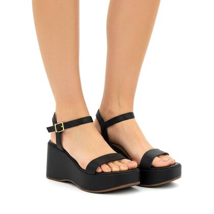Imagem de Sandalia Feminina Vizzano Original Fivela Anabela Moda 103