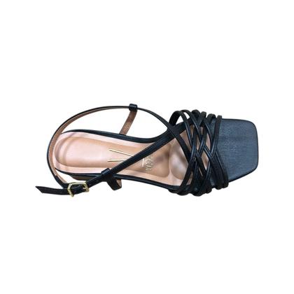 Imagem de Sandalia Feminina Vizzano Salto Grosso Baixo Conforto Macio