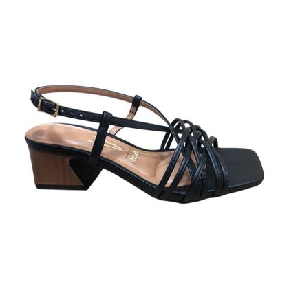 Imagem de Sandalia Feminina Vizzano Salto Grosso Baixo Conforto Macio