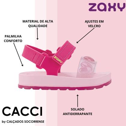 Imagem de Sandalia Feminina Zaxynina Moderninha Love 18776