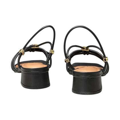 Imagem de Sandália Feminino Vizzano Preto Salto Bloco Baixo Festa