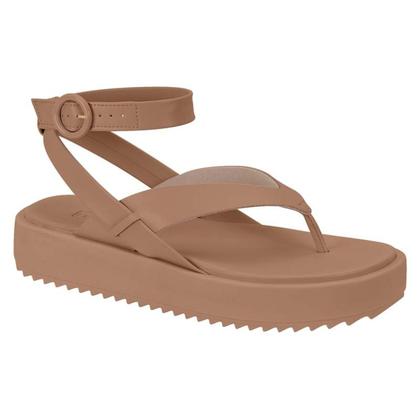 Imagem de Sandalia Flat Feminina Chinelo Plataforma Confortável Moleca Original Lançamento