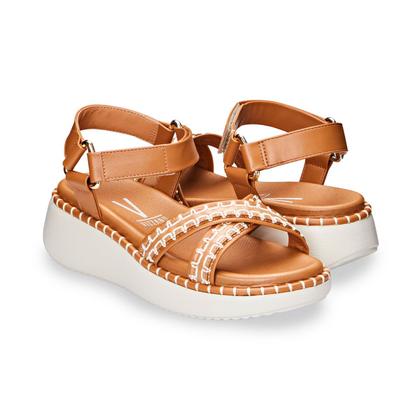 Imagem de Sandalia flat form vizzano anabela leve original 6519102