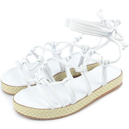 Imagem de Sandália FlatForm de Amarrar com Solado de Corda Amarração Verão Macerata