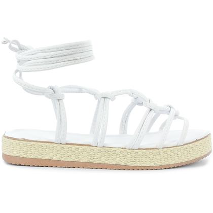 Imagem de Sandália FlatForm de Amarrar com Solado de Corda Amarração Verão Macerata