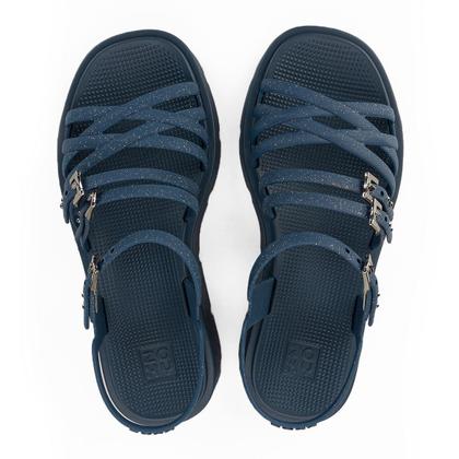 Imagem de Sandália Flatform Feminina Zaxy Sparkle Com Brilho Glitter