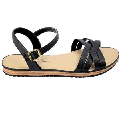 Imagem de Sandália Flatform Feminino Conforto Brilho Modare 7141.146