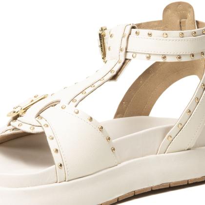 Imagem de Sandália Flatform Feminino Fivela com Spikes e Rebites Elegante Confortável