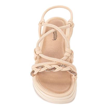 Imagem de Sandália Flatform Mississipi Elástico Brilho Q9323