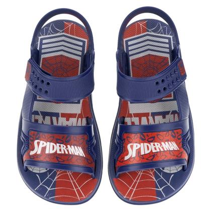 Imagem de Sandália Grendene Marvel Web Infantil Azul Vermelho Homem Aranha