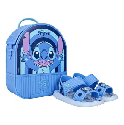 Imagem de Sandalia grendene stitch c/mochila menino 23078/3
