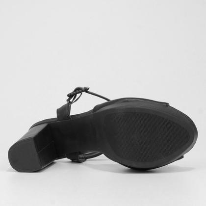 Imagem de Sandália Griffe Meia Pata Grosso Feminina