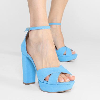 Imagem de Sandália Griffe Meia Pata Tiras Feminina