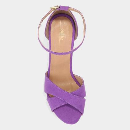 Imagem de Sandália Griffe Meia Pata Tiras Feminina