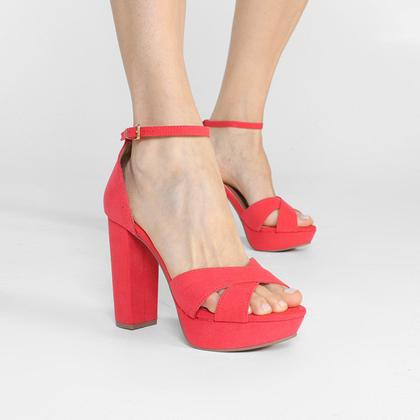 Imagem de Sandália Griffe Meia Pata Tiras Feminina