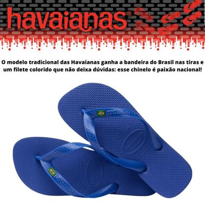 Imagem de Sandália Havaianas Brasil Novo Modelo Chinelo de Dedo Bandeirinha Lançamento