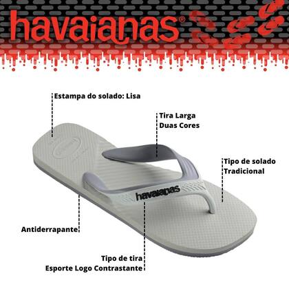 Imagem de Sandália Havaianas Casual Dual Novo Modelo Chinelo de Dedo Lançamento Duas Cores