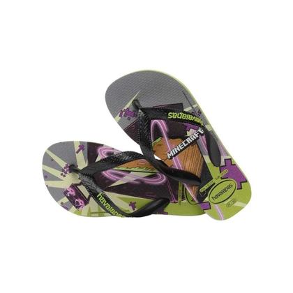 Imagem de Sandália Havaianas Chinelo Kids Top Minecraft Oliva