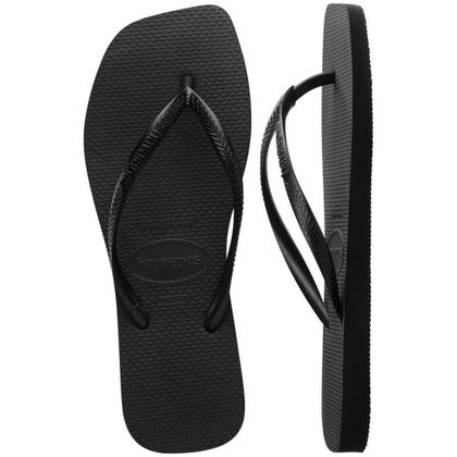 Imagem de Sandália Havaianas Feminina Slim Square 41/42 Preto