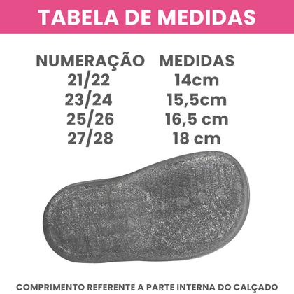 Imagem de Sandália Infantil Babuche Menina Com Palmilha Donut Macio Leve Magicc BB-002